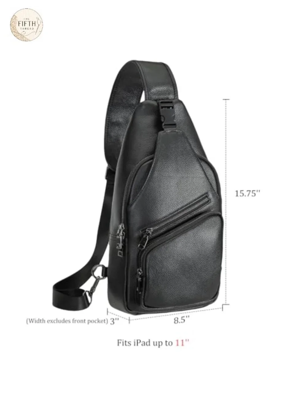 Italian Leather Sling Crossbody Bag Anti-Theft Travel Daypack